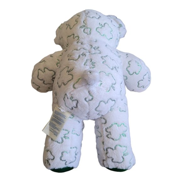 Shimmer Shamrock Clovers 2013 Bear Build A Bear Workshop 17" Retired - Picture 4 of 12